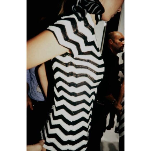 Ralph Lauren Collection Knit Silk Short Sleeve Top Blouse Runway 2001 Vintage M - Picture 9 of 9